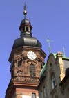 Providenz-Kirche, Turm von Westen aus gesehen